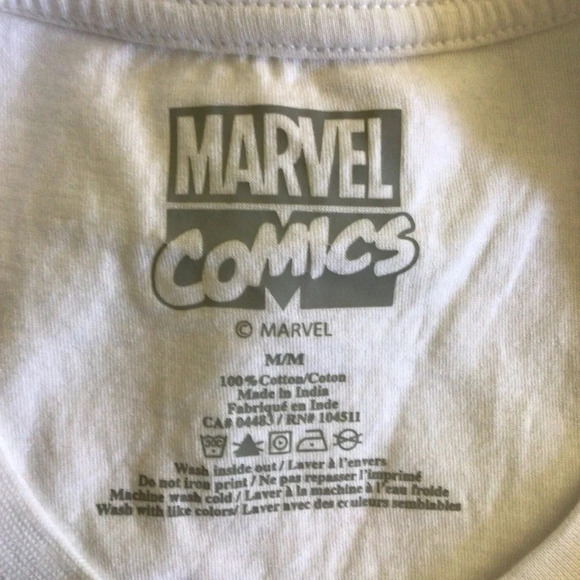 NWOT Marvel Captain America White Short Sleeve Tee - Size Medium - Picture 4 of 4